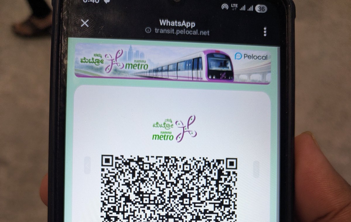 Pruthvinreddy's tweet photo. Why @OfficialBMRCL always remove Good features??

Earlier we were able to download QR image on WhatsApp 

Now we have to open it via a link which will delay in case of low speed network https://t.co/R5MjYtQpQF