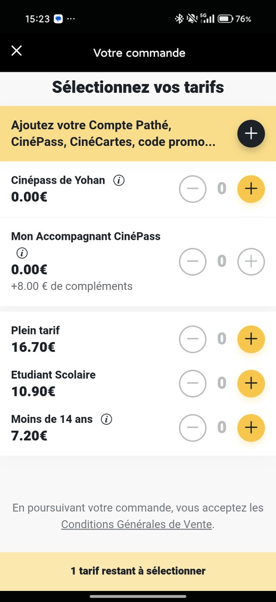 Yohan1669's tweet photo. @Stylexe02 @papsvynor Ah si si chez moi salle normal c'est 16euros70 https://t.co/K4vRScH1y0
