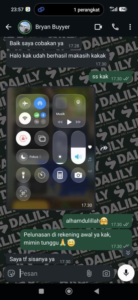 dalily_imei's tweet photo. OPEN UNBLOCK DAN UNLOCK , BUAT JARINGAN IMEI BERMASALAH BISA ATASI DI SINI

MULAI DARI HARGA ✨
✅ 3BULAN ( 200.000 )
✅ TRI ONLY ( 150.000 )
✅ BEACUKAI ( INBOX )

DONE HITUNGAN JAM,AMAN DAN MUDAH, BERGARANSI ALL OPERATOR, AND TRUSTED https://t.co/FuYWjwF1zs