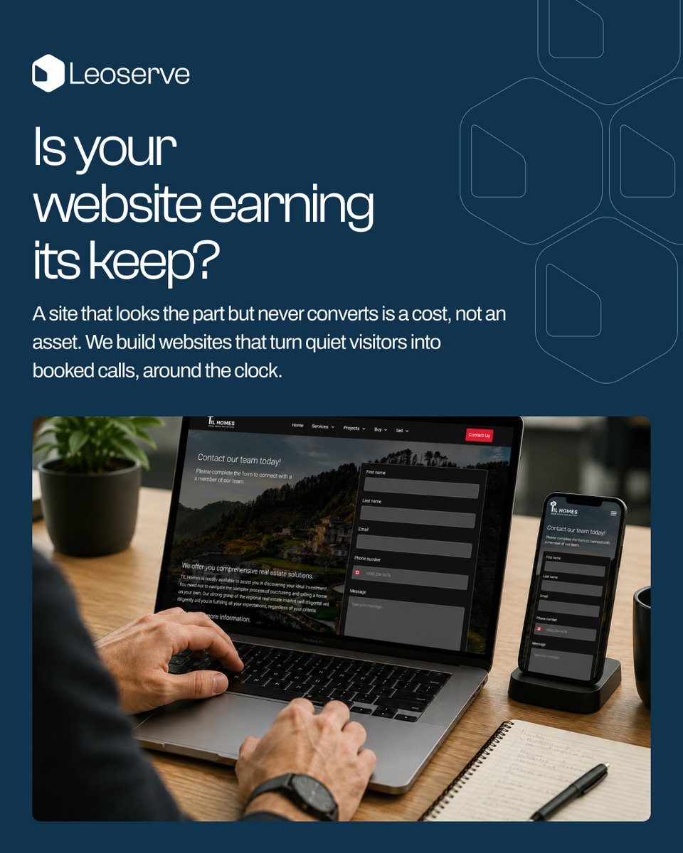LeoserveInc's tweet photo. Your best salesperson works 24/7, never calls in sick, and never stops converting. That’s what your website should be.

Leoserve builds sites that turn quiet traffic into real leads—around the clock.

#WebDesign #LeadGen #Leoserve https://t.co/BUtEPTJ8s1