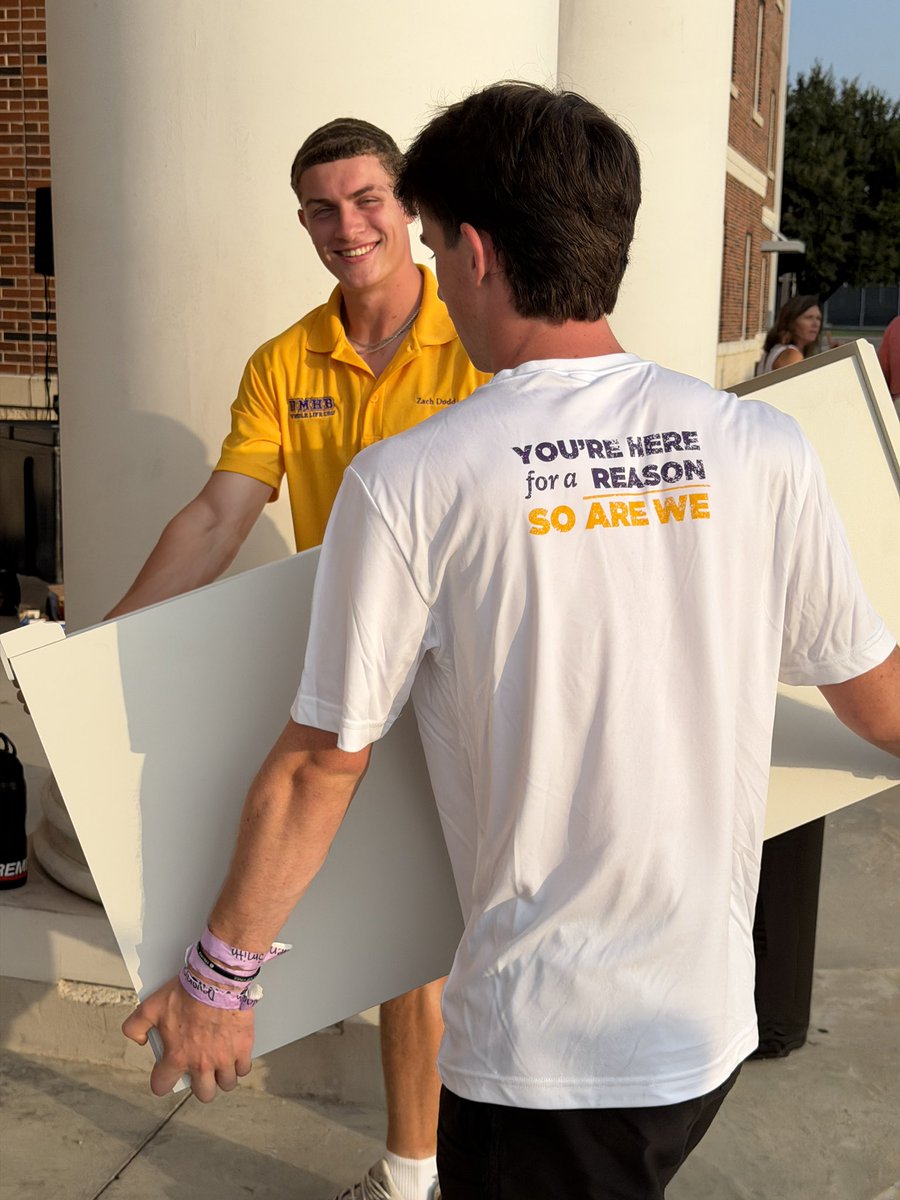 UMHB's tweet photo. They’re here! 💜💛 Our New Cru have officially started settling into their new home at UMHB. We can’t wait to get to know you and see how God works through this next chapter of your journey! https://t.co/XIaDAnbmfn