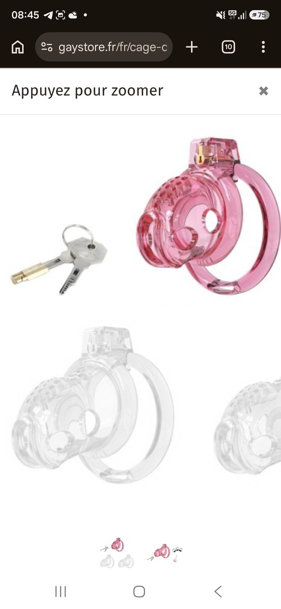 sissylitasm's tweet photo. Superbe cage de chasteté, je labporte depuis 24h sans aucun problèmes. Merci @GayStoreFr https://t.co/DrCJCqBJJ5