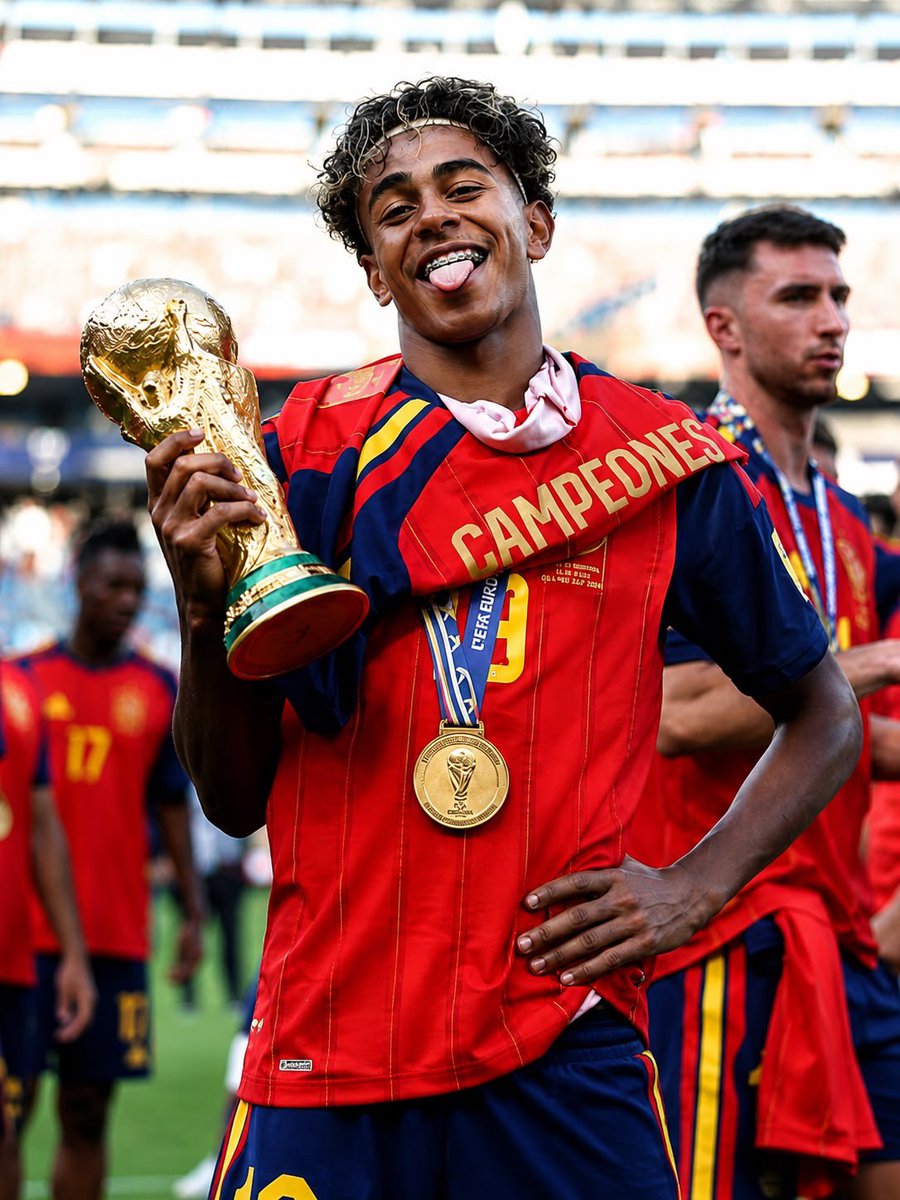 Elh_Mrr's tweet photo. Ils ont comparé Yamal avec Mbappé 
Ils ont comparé Yamal avec Doué
Ils ont comparé Yamal avec Olise
Ils ont comparé Yamal avec Dembele

Au final, il ne restera qu’un et il a 19 ans 😁 https://t.co/h7yERq2sXh