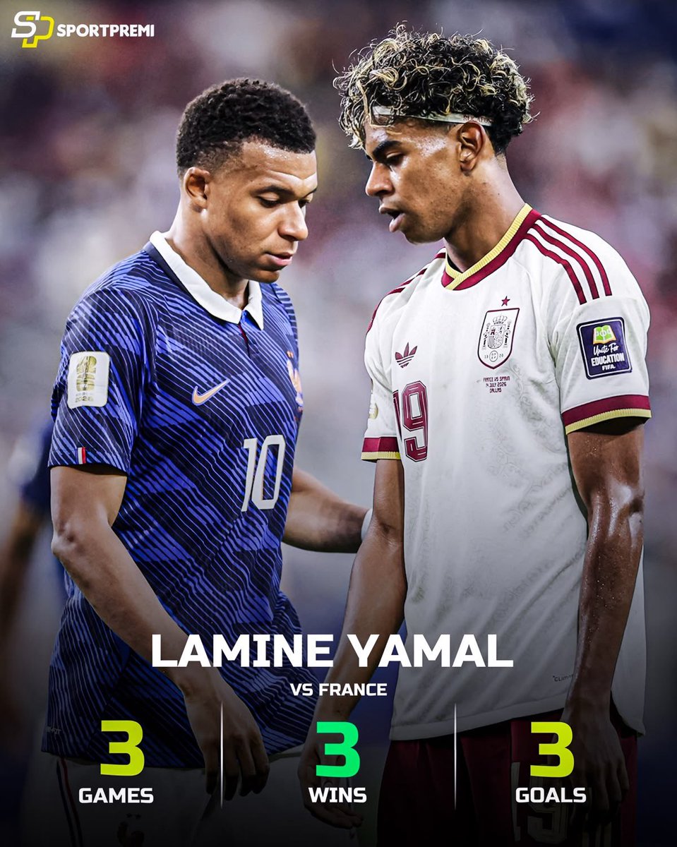 Elh_Mrr's tweet photo. Ils ont comparé Yamal avec Mbappé 
Ils ont comparé Yamal avec Doué
Ils ont comparé Yamal avec Olise
Ils ont comparé Yamal avec Dembele

Au final, il ne restera qu’un et il a 19 ans 😁 https://t.co/h7yERq2sXh