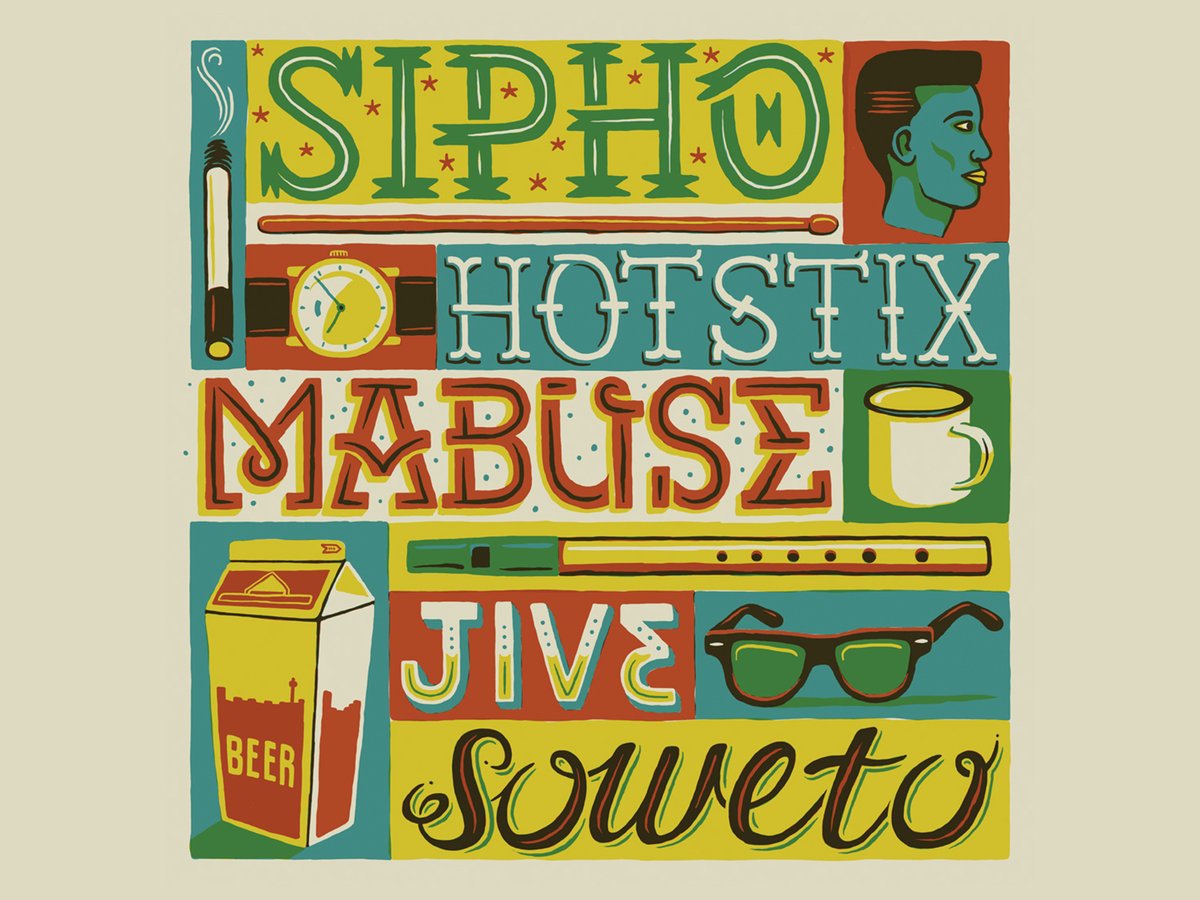 studioMUTI's tweet photo. Here's a look at some lettering pieces from 2012. Poster for @designindaba publication Where it's At. LP cover illustration for @ijusimagazine . Series of phrases for The Hope Factory. Poster illustration for Design Times. https://t.co/Z7NoOWNNQN