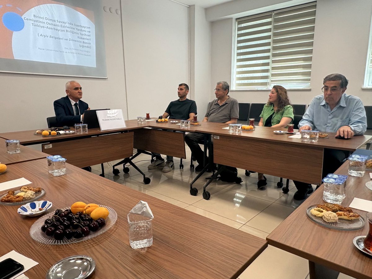 muturkiyat's tweet photo. Türkiyat Yaz Konuşmaları kapsamında Türk dünyasının farklı coğrafyalarından tarih araştırmacılarını enstitümüzde ağırladık. Ortak tarih, kültür ve akademik iş birliği üzerine verimli istişarelerin gerçekleştirildiği programın ayrıntıları: https://t.co/IlQXesPa0J https://t.co/WN2WsU8yP0