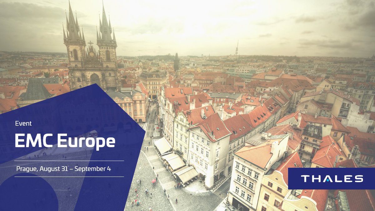 ThalesAerospace's tweet photo. 📣#Thales will be at the EMC Europe Electromagnetic Compatibility symposium, 31 Aug-4 Sept, Prague, leading a workshop on Enhancing EMC Design &amp; Validation Through Simulation-Driven Workflows and presenting a paper on Bulk Current Injection Simulation on a Shielded Complex Cable. https://t.co/ul5EEbkwPA