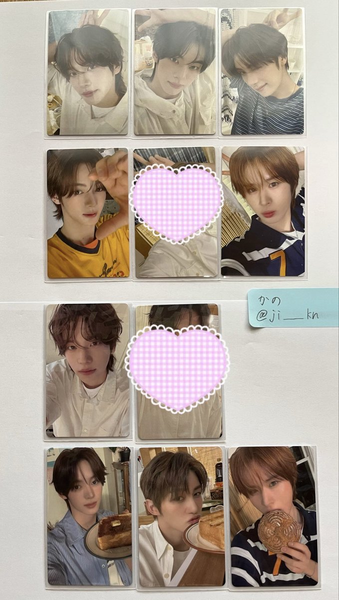 ji___kn's tweet photo. TWS soda soda 交換　ソロジャケット
weverse トレカ　店舗特典　封入
譲　画像
〈weverse jp特典、ソロジャケ封入〉　
シニュ、ドフン、ヨンジェ、ハンジン、ジフン、ギョンミン
求　2枚目以降💗ジフン、ヨンジェ

8月28〜30日福岡、9月8日大阪での手渡し希望、郵送可
お気軽にお声がけください🍀 https://t.co/Nbt7MxckIE