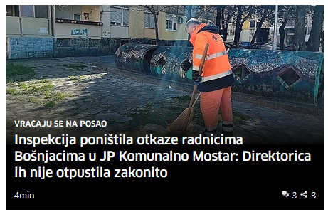 drnislija's tweet photo. Otkaz direktorici Praljkovači. https://t.co/dOyFqCSKFM