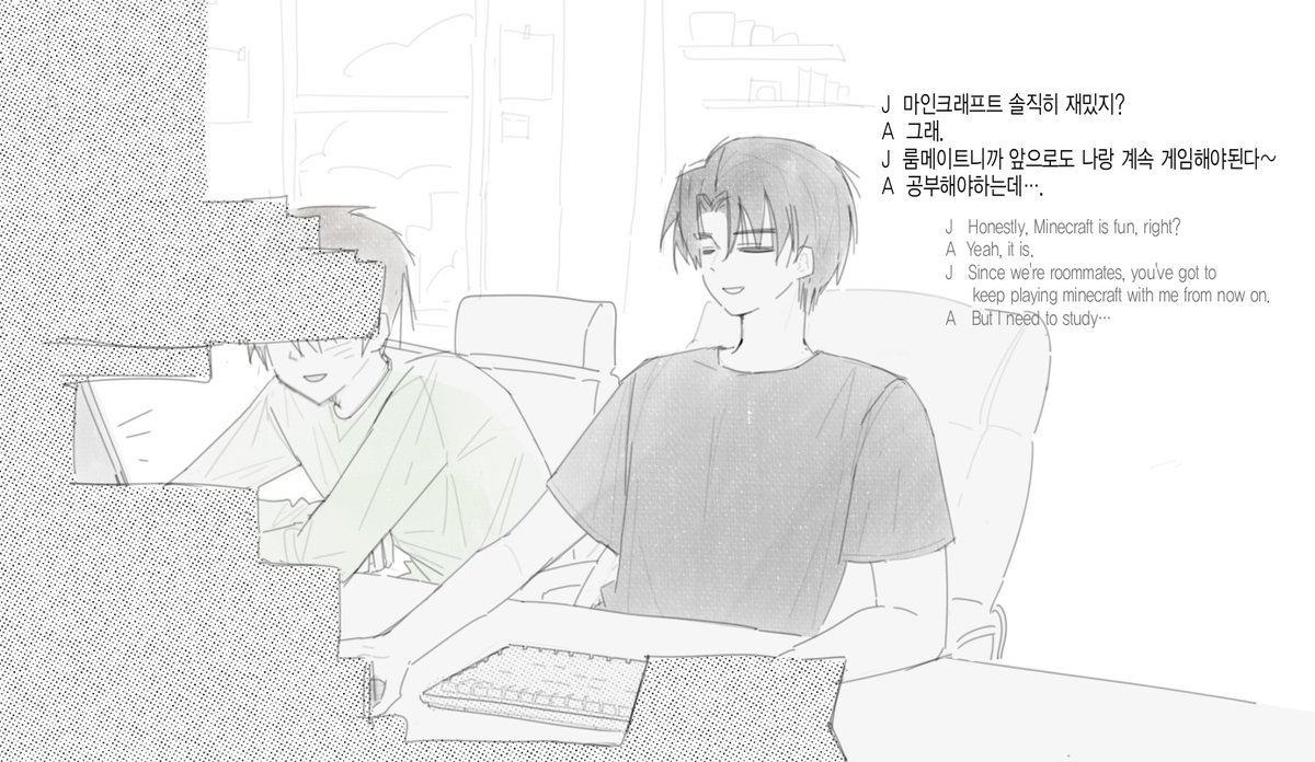 nemo_satae's tweet photo. #PROJECT_JAIDE
헤드캐논: 대학생,룸메이트.... 그리고 그 사건 이후에 앤드류는 모니터를 오래 보게 되어서... 안경을 쓰게된다.... https://t.co/YNc17tORFp