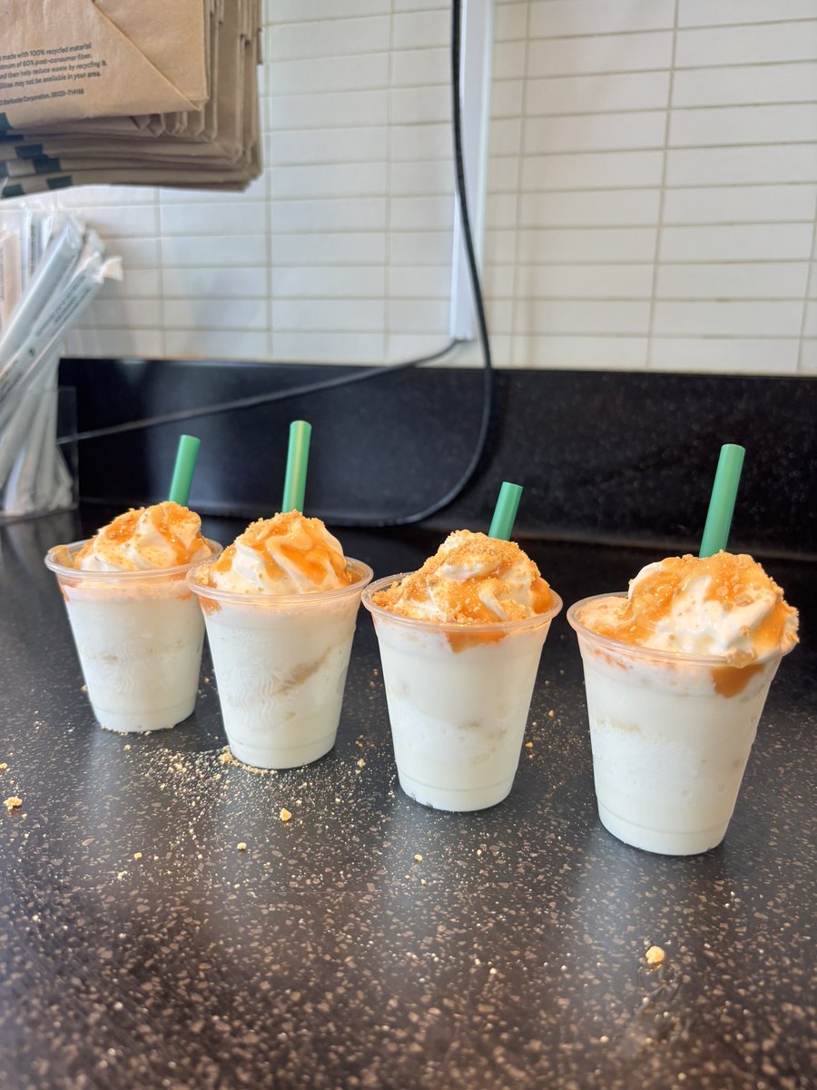 gf2hozier's tweet photo. lots of samples lately, i do love being a barista (i tried to make hearts in the first one) https://t.co/X0MKrs2H8c