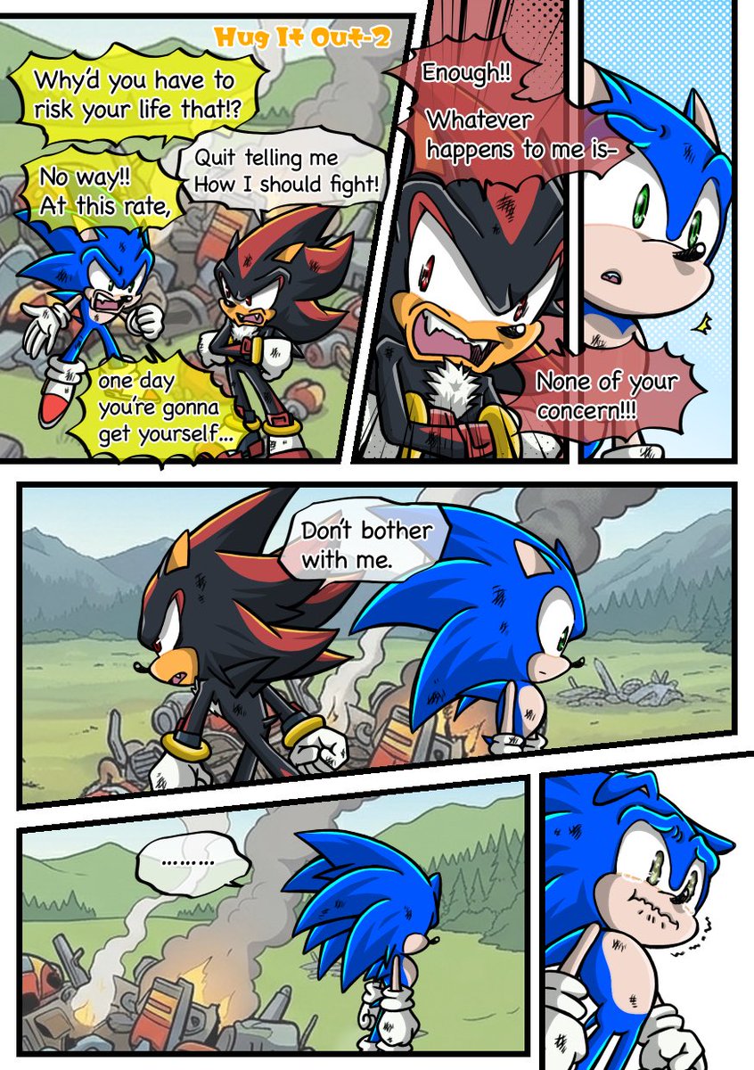goldenkota27987's tweet photo. #sonadow #shadonic #シャソニ #sonicfanart  
How to Make Up: Part 2🦔🧡
（Before they started dating…⭐️） https://t.co/h4B6Z1J4FW