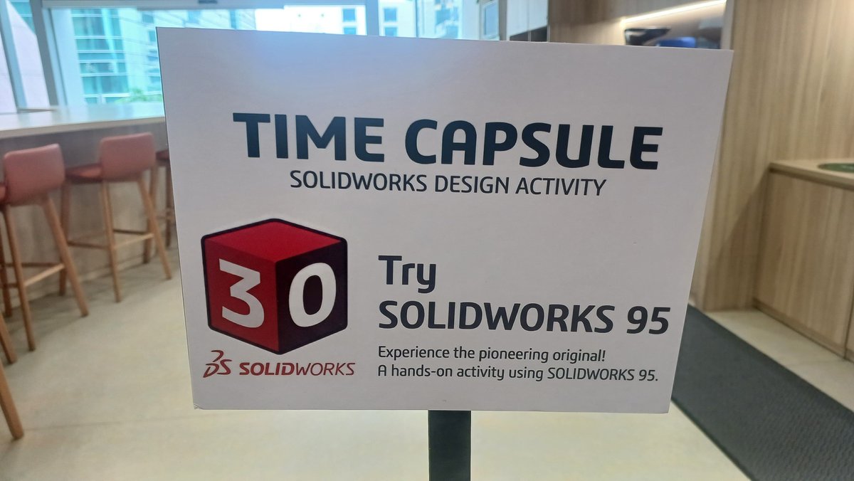 BEACONIndia_3D's tweet photo. Celebrate 30 years of innovation with SOLIDWORKS.
Don't miss the chance to try SOLIDWORKS 95 and relive the beginning of an engineering revolution at SYNC 2026.
Dassault Systèmes SOLIDWORKS
#SYNC2026 #SOLIDWORKS #SOLIDWORKS95 #BEACONIndia #30YearsOfSOLIDWORKS #Engineering https://t.co/0zj11wO2ZL