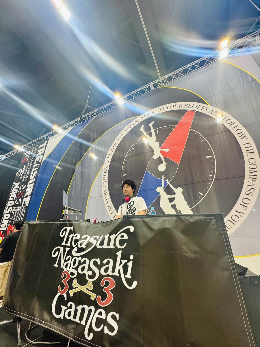 8月1日、2日 TREASURE'26 NAGASAKI 3x3GAMES THE 8TH 2日間にわたりDJ