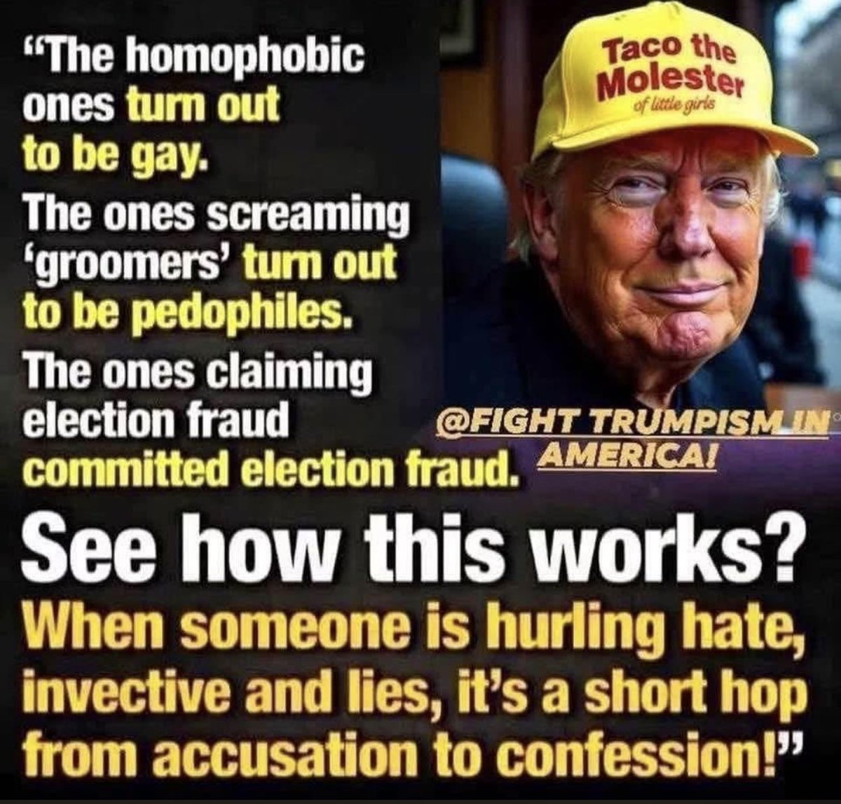 AnnieForTruth's tweet photo. This is absolutely true of the hypocritical Republicans that are always projecting! Every single accusation is a confession to what they themselves are doing! 🎯🎯🎯💯💯 https://t.co/sLEWRW1Fl0