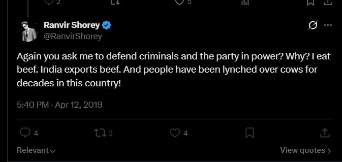 Bobde_dada's tweet photo. @jod_insane IT cell sanghi is  now supporting beef eater ..shame.. https://t.co/kkHGsHagem