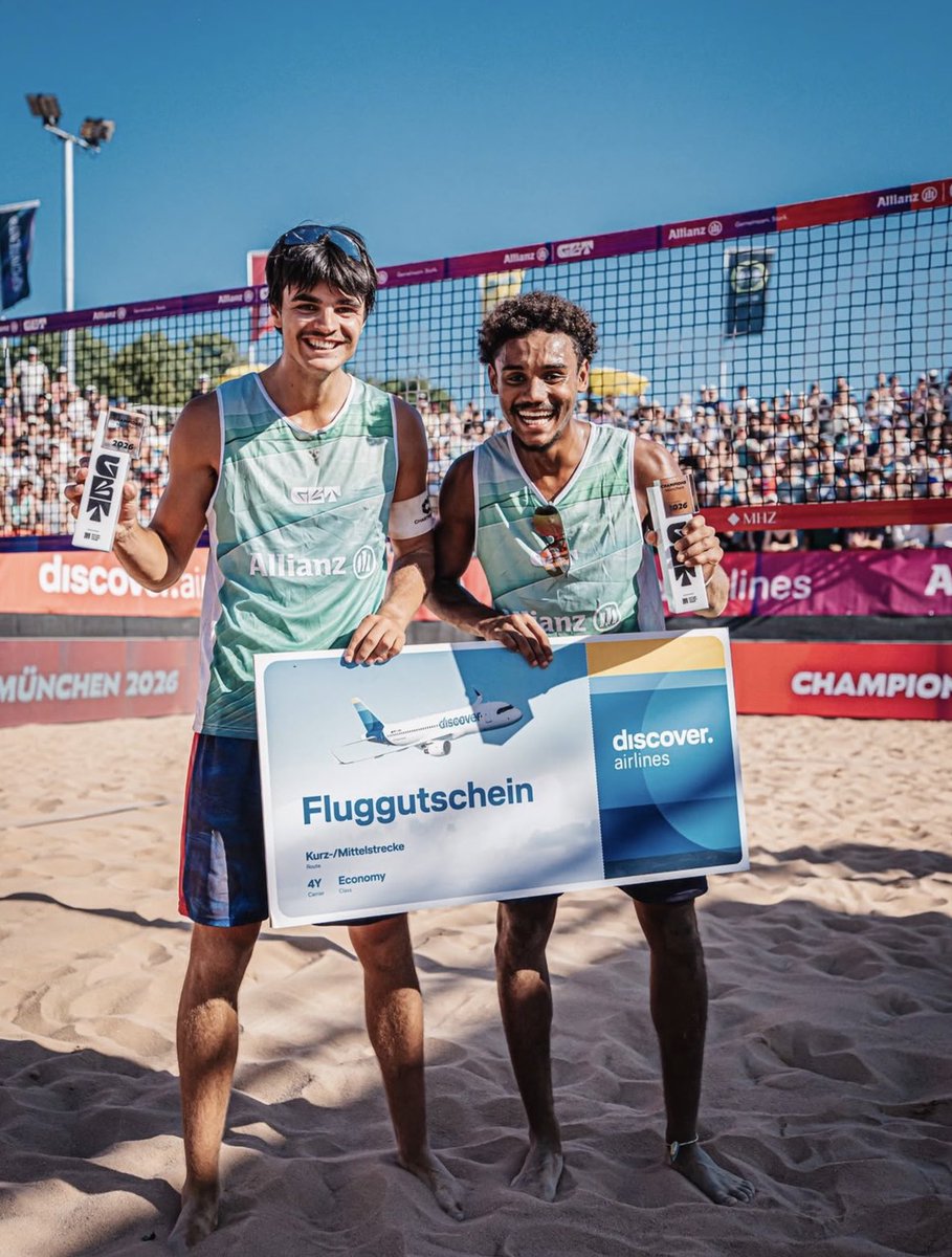 vashappeninmark's tweet photo. Elouan and Joadel are back in Germany to hopefully follow-up on their German Beach Tour victory just a few weeks back!

Beach Pro Tour Elite event in Hamburg, Germany 🇩🇪 
5–9 Aug

Elouan Chouikh-Barbez/Joadel Genevieve-Gardoque

Allez Les Blues! 🇫🇷

📸: Justus Stegemann https://t.co/lA4jWO6DoT