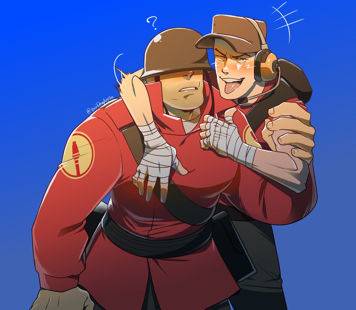 YuuDeaf6980's tweet photo. l love it :)
#tf2 #soldierscout https://t.co/aZ5LRi2YuV