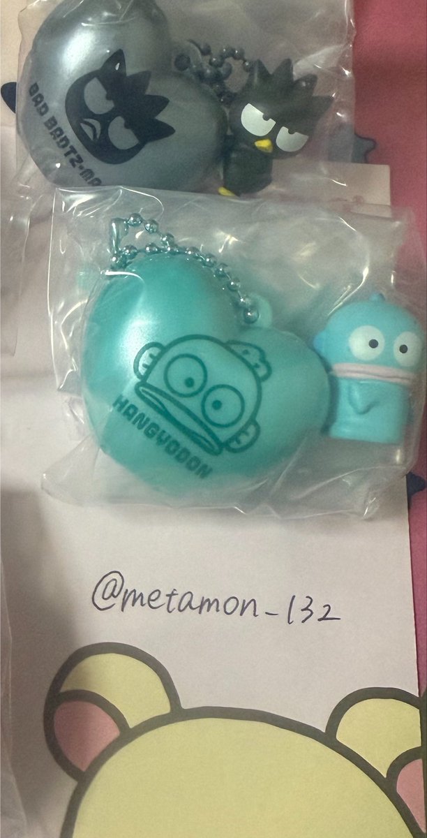 metamon__132's tweet photo. 【交換】 サンリオ バルーンポップチャーム

【譲】ハンギョドン、バッドばつ丸

【求】シナモロール>>ポチャッコ

なんば(or大阪付近)での手渡し交換、もしくは郵送交換希望です。

検索からもお気軽にお声がけください。
よろしくお願いいたします。 https://t.co/6ddaS2MB1k