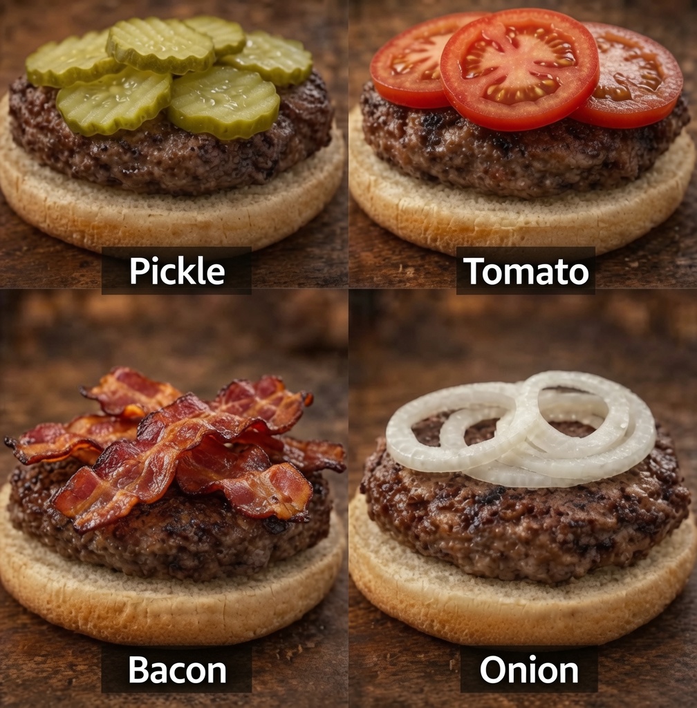 braves2430's tweet photo. What topping would ruin your burger?💥 https://t.co/52gDmrIKZY