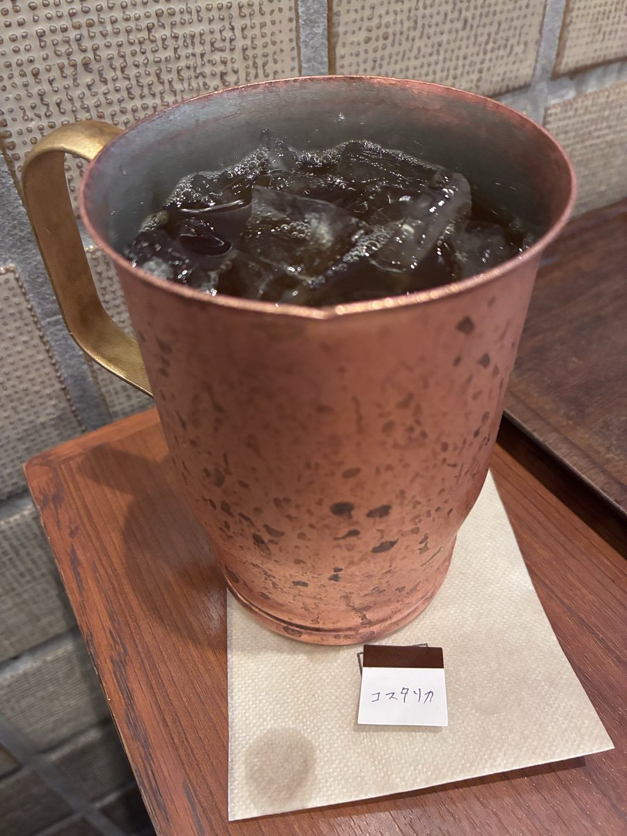 BABABABA1120's tweet photo. 近所の喫茶店☕︎

コスタリカ🇨🇷
字がきれいで接客も丁寧✨ｽﾊﾞﾗｼｲｰ https://t.co/1DzvCIF7tV
