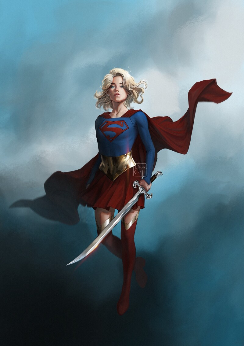 OptimistPrime99's tweet photo. #Supergirl by Linnea V. J. (Papurrcat) https://t.co/PaNzE9dGDr
