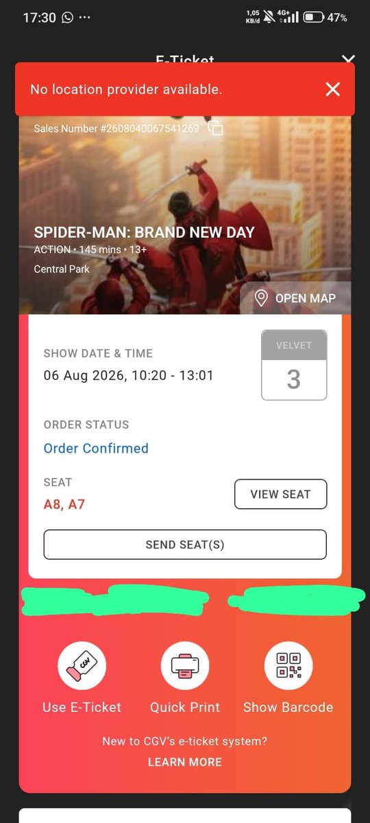 ikeathings's tweet photo. WTS spiderman di cgv velvet CP 
besok jam 10.20 
jual rugi ajah 100k https://t.co/8ikzpzaImh