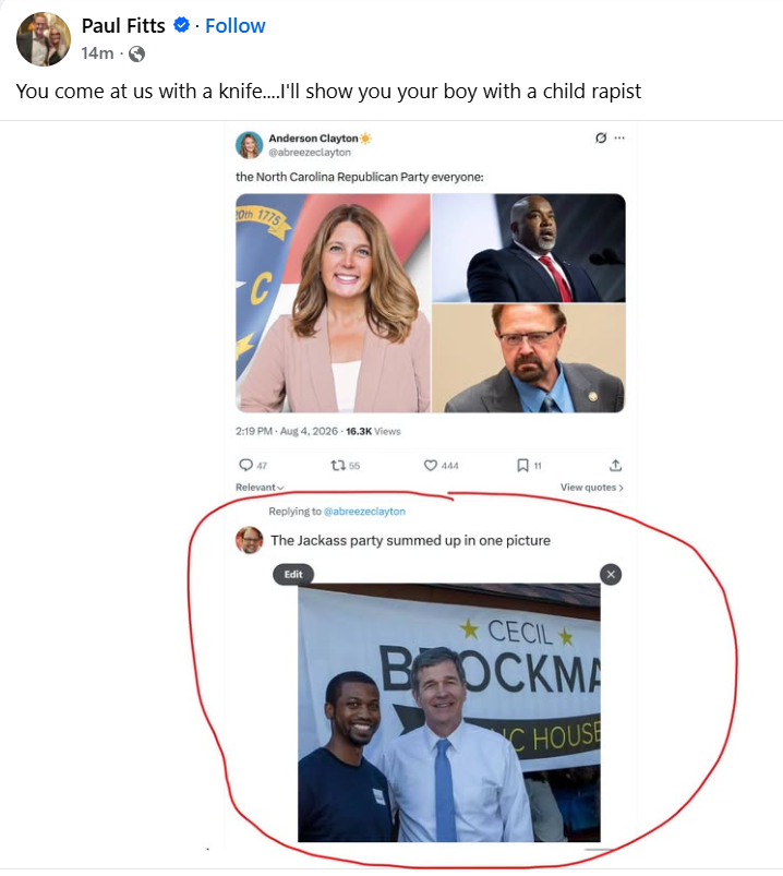 ClaireBalan's tweet photo. @abreezeclayton I live n NC. Here's Roy Cooper everyone. Hanging out with child predators like Cecil Brockman, marching with terrorists, releasing dangerous criminals who commit more crimes.

VOTE FOR MICHAEL WHATLEY!

#DemocratsAreEvil 
#VoteRed

https://t.co/nd4UdQfZJh

https://t.co/VkLLqMnXj3 https://t.co/KUMvp9ZbWK