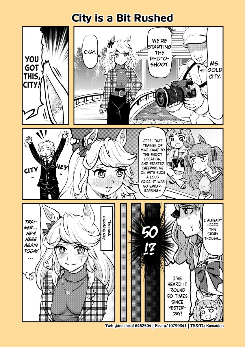 Kuwaiden's tweet photo. City is a bit Rushed by @mashiro16462504 

City can be quite menhera sometimes

#ウマ娘 #Umamusume 
#ウマ娘英訳 #UmaTranslations https://t.co/7xOfgYkrHb