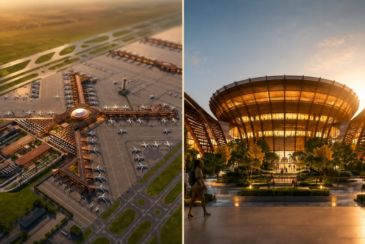 AfricanHub_'s tweet photo. China and the United States are both pursuing substantial involvement in Ethiopia’s upcoming large-scale airport development near Bishoftu. 

Chinese parties are engaged in talks concerning funding arrangements and building contracts, while American interests are exploring avenues for their firms to join in. 

Valued at $12.5 billion and directed by Ethiopian Airlines, the scheme is intended to stand as the continent’s biggest air hub, capable of handling 110 million travellers each year and backed by global financial institutions.