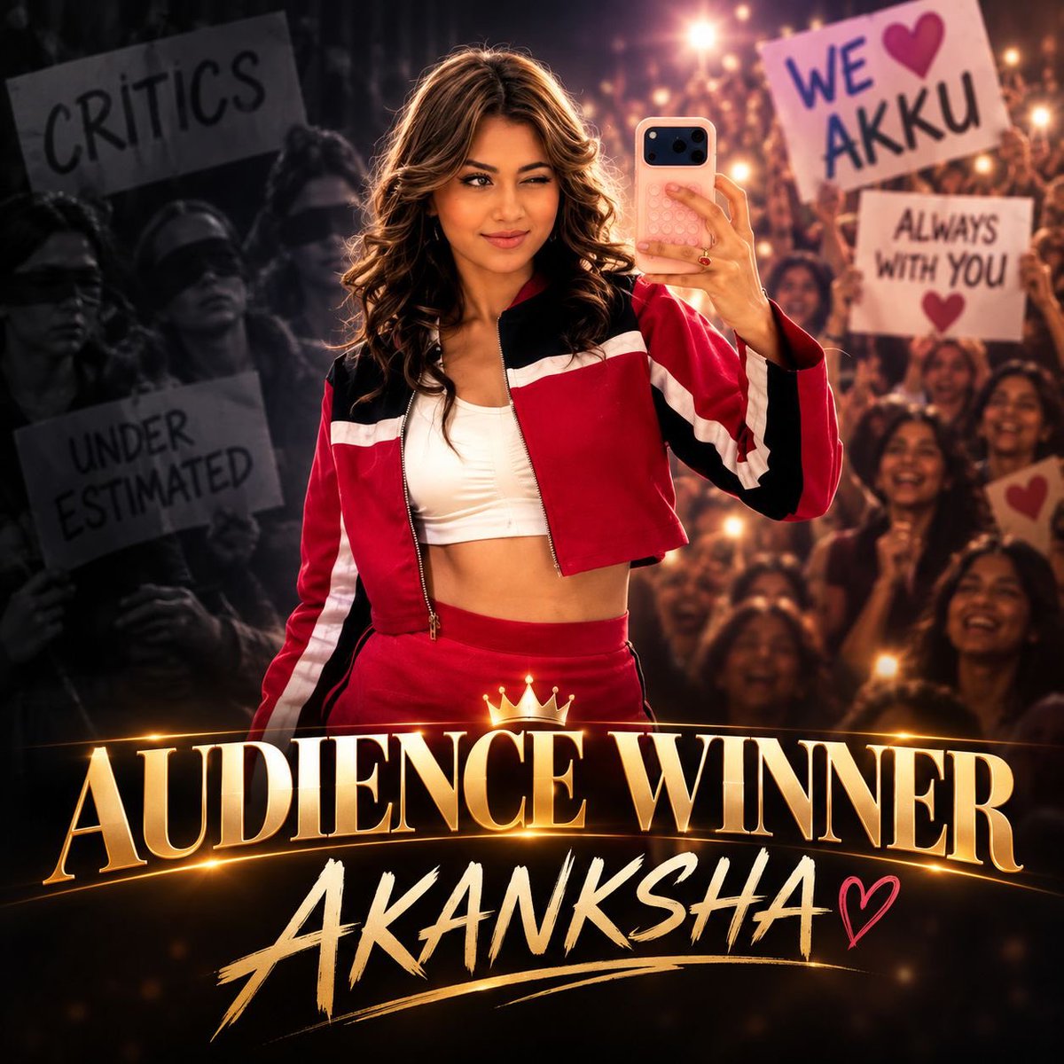 furiouslyAdi's tweet photo. They ignored her. They underestimated her. But the audience spoke louder than the critics.

Just pure love, real support, and undeniable impact.

It’s a reminder that the people’s choice will always outshine manufactured narratives.

AUDIENCE WINNER AKANKSHA https://t.co/r6ug578QfY