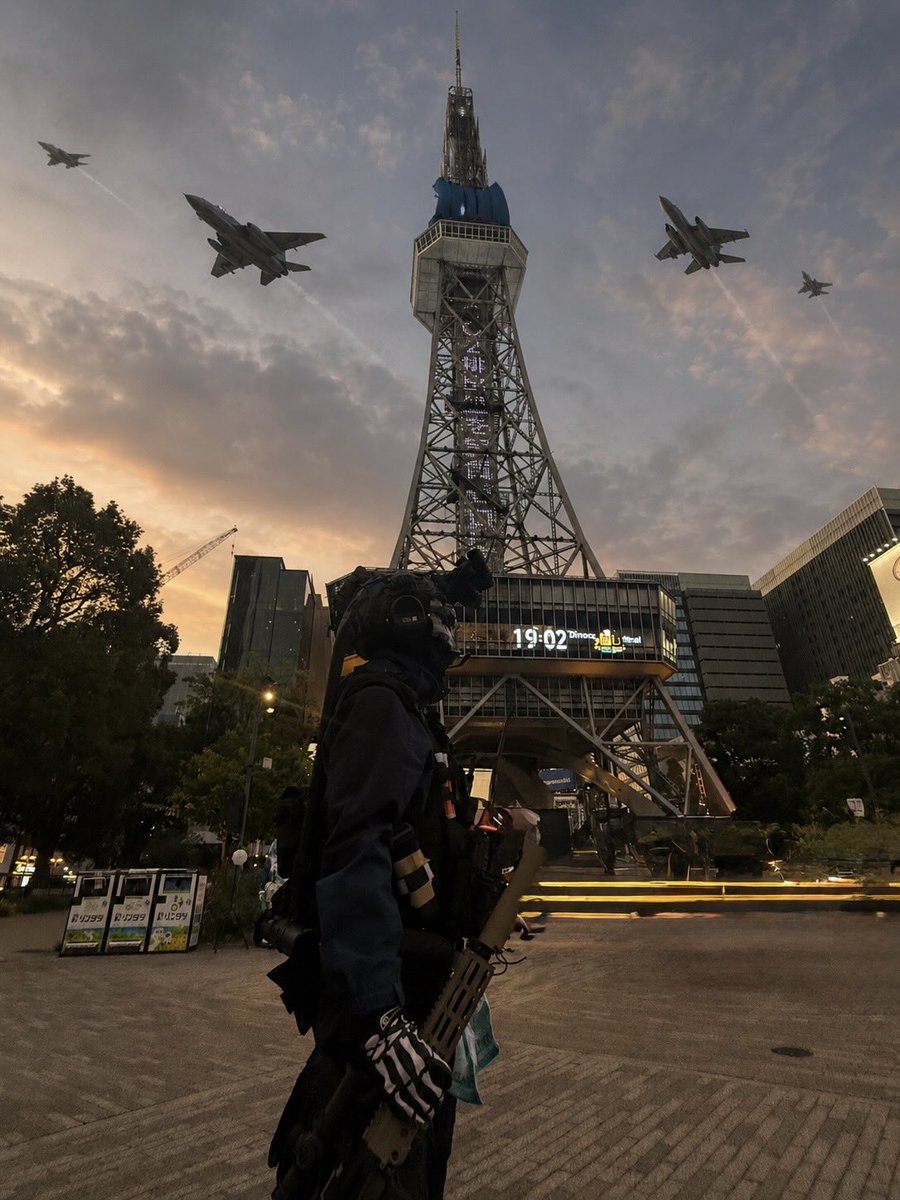 ninzinAir3's tweet photo. ガチ戦闘機の写真を使用すべきか考えましたが、後から面倒なことにならないようにチャッピーにお願いしました。#コスサミ2026 
※ AI生成です https://t.co/HzB8c5b1Y3