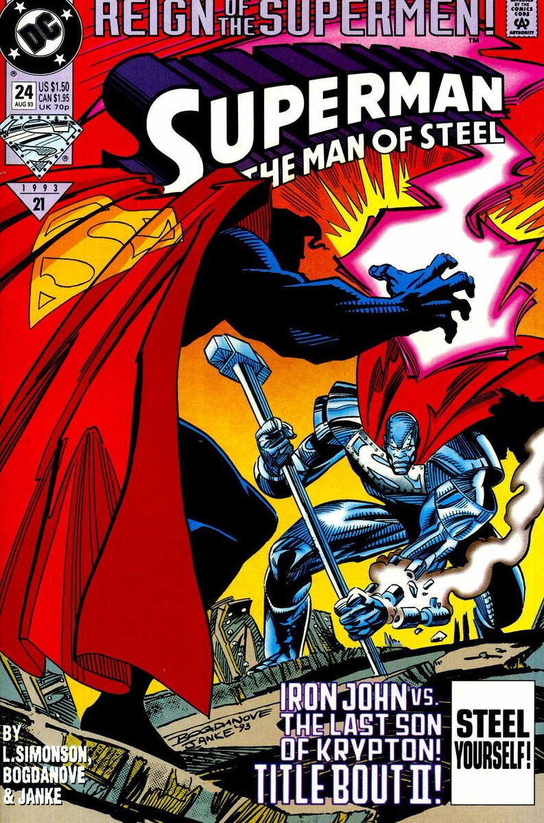 dctrinity90s's tweet photo. The Eradicator Saga! (Last Son Of Krypton) Reign Of The Supermen! Chapter 06 - New Earth Date: August 1993 - Storyline: Impact! #TheEradicator https://t.co/P75C7J1GX1
