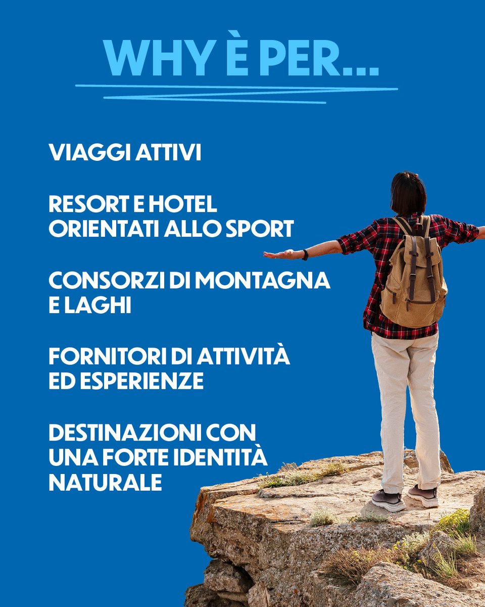 bitmilano's tweet photo. Il cluster Sport &amp; Outdoor Experiences di WHY | Travel by Motivation a Bit27 è lo spazio dove la tua offerta incontra chi la cerca davvero.
Il turismo attivo non conosce stagione!
Scopri il progetto su https://t.co/H62D5YPfdV

#Bit27 #BitMilano #MakingTravelHappen #FieraMilano https://t.co/2IJIHNkTpn
