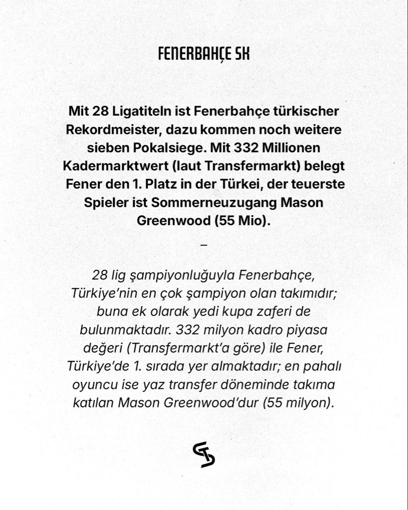 ajansfenercom's tweet photo. Sturm Graz: “28 lig şampiyonluğuyla Fenerbahçe, Türkiye'nin en çok şampiyon olan takımıdır.” https://t.co/7DnY40DjsI