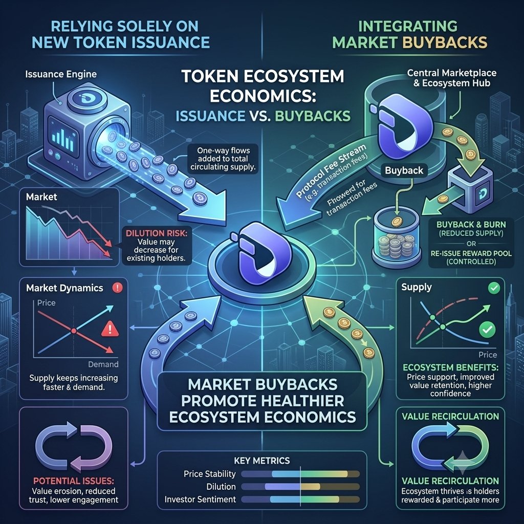 Mohitfarazy01's tweet photo. Token Issuance vs. Market Buybacks
Market buybacks can promote healthier ecosystem economics compared to relying solely on new token issuance.#InterLink #ITLG #ITL #ITLX https://t.co/wGq33snU5R