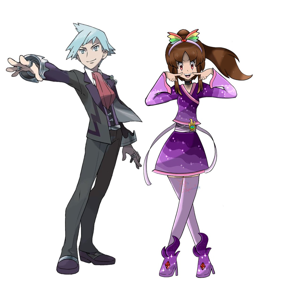 YlonaKini's tweet photo. Ylona Stone 💜 Steven Stone and Aura Kini (OC) daughter~
✦ what grade are they in? 
Ylona is out of school, but if she were in school she would be in 6th middle grade
✦ which Pokémon goes to school with them?
Zorua bc it's easier to avoid the guards👀
👇 https://t.co/3zoh7STomo