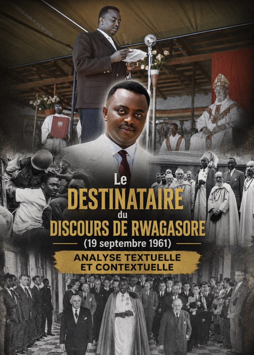 guykarema's tweet photo. 🔴 🇧🇮 𝗟𝗲 𝗱𝗲𝘀𝘁𝗶𝗻𝗮𝘁𝗮𝗶𝗿𝗲 𝗱𝘂 𝗱𝗶𝘀𝗰𝗼𝘂𝗿𝘀 𝗱𝗲 𝗥𝘄𝗮𝗴𝗮𝘀𝗼𝗿𝗲 (19 𝘀𝗲𝗽𝘁𝗲𝗺𝗯𝗿𝗲 1961) : 𝗮𝗻𝗮𝗹𝘆𝘀𝗲 𝘁𝗲𝘅𝘁𝘂𝗲𝗹𝗹𝗲 𝗲𝘁 𝗰𝗼𝗻𝘁𝗲𝘅𝘁𝘂𝗲𝗹𝗹𝗲

1. 𝘐𝘯𝘵𝘳𝘰𝘥𝘶𝘤𝘵𝘪𝘰𝘯
La phrase « 𝘝𝘰𝘶𝘴 𝘯𝘰𝘶𝘴 𝘫𝘶𝘨𝘦𝘳𝘦𝘻 à 𝘯𝘰𝘴 𝘢𝘤𝘵𝘦𝘴, 𝘦𝘵 𝘷𝘰𝘵𝘳𝘦 𝘴𝘢𝘵𝘪𝘴𝘧𝘢𝘤𝘵𝘪𝘰𝘯 𝘴𝘦𝘳𝘢 𝘯𝘰𝘵𝘳𝘦 𝘧𝘪𝘦𝘳𝘵é », prononcée par Rwagasore au lendemain de la victoire électorale de l’UPRONA, pose la question de son destinataire. 

L’analyse conclut qu’elle vise le peuple burundais, non l’administration belge.

2. 𝘈𝘯𝘢𝘭𝘺𝘴𝘦 𝘵𝘦𝘹𝘵𝘶𝘦𝘭𝘭𝘦
Le discours s’ouvre par « Mes chers compatriotes », formule qui exclut d’emblée les administrateurs coloniaux. Il précise ensuite que « le peuple murundi vient de choisir ses dirigeants nationaux » : le « vous » renvoie donc aux électeurs burundais, seuls concernés par ce scrutin.

3. 𝘊𝘰𝘯𝘵𝘦𝘹𝘵𝘦 𝘩𝘪𝘴𝘵𝘰𝘳𝘪𝘲𝘶𝘦
Le discours suit immédiatement les élections législatives du 18 septembre 1961. Les Belges n’étant pas partie prenante du vote, ils ne peuvent être les destinataires logiques d’une allocution centrée sur le verdict des urnes et la mobilisation nationale post-électorale.

4. 𝘓𝘦 « 𝘷𝘰𝘶𝘴 » 𝘥𝘢𝘯𝘴 𝘭𝘦𝘴 𝘥𝘪𝘴𝘤𝘰𝘶𝘳𝘴 𝘥𝘦 𝘙𝘸𝘢𝘨𝘢𝘴𝘰𝘳𝘦
Dans l’ensemble de ses prises de parole publiques, Rwagasore emploie un « vous » fraternel pour s’adresser aux Burundais — jeunes, paysans, militants. Face aux autorités belges, son registre est différent : revendication et distance critique, jamais recherche de satisfaction mutuelle.

5. 𝘊𝘰𝘩é𝘳𝘦𝘯𝘤𝘦 𝘪𝘯𝘵𝘦𝘳𝘯𝘦
Le discours insiste sur l’unité entre vainqueurs et perdants du scrutin, « tous des Barundi ». Cette logique de responsabilité — légitimité populaire, jugement sur les actes, satisfaction du peuple comme mesure du succès — s’adresse à la nation, pas au colonisateur.

6. 𝘓𝘦𝘴 𝘤𝘰𝘭𝘰𝘯𝘴 𝘤𝘰𝘮𝘮𝘦 𝘤𝘰𝘯𝘵𝘳𝘦-𝘮𝘰𝘥è𝘭𝘦
Rwagasore dénonçait les pratiques coloniales et défendait un Burundi souverain, libéré de la tutelle belge. Il serait contradictoire qu’il promette aux Belges de rechercher leur satisfaction, alors qu’il cherchait précisément à s’en émanciper.

7. 𝘊𝘰𝘯𝘴𝘦𝘯𝘴𝘶𝘴 𝘩𝘪𝘴𝘵𝘰𝘳𝘪𝘰𝘨𝘳𝘢𝘱𝘩𝘪𝘲𝘶𝘦
Les historiens s’accordent : Rwagasore construisait une légitimité populaire et parlait à ses concitoyens. Aucune source n’attribue cette phrase à un message destiné aux colons.

𝘊𝘰𝘯𝘤𝘭𝘶𝘴𝘪𝘰𝘯
Cette phrase marque le passage d’un pouvoir colonial tourné vers Bruxelles à un pouvoir national responsable devant les Burundais.