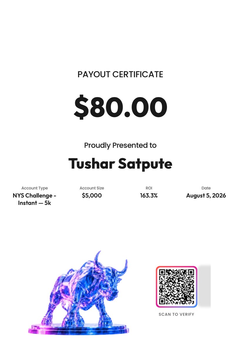 Tushyfxtra's tweet photo. Part 3 of nys journey and finaly we got payout from the @NYSMarkets prop firm . Today on 7 am i have requested payout got in 6 hourse nice speed they have for payout 🫡 https://t.co/wnC6cMPZzU