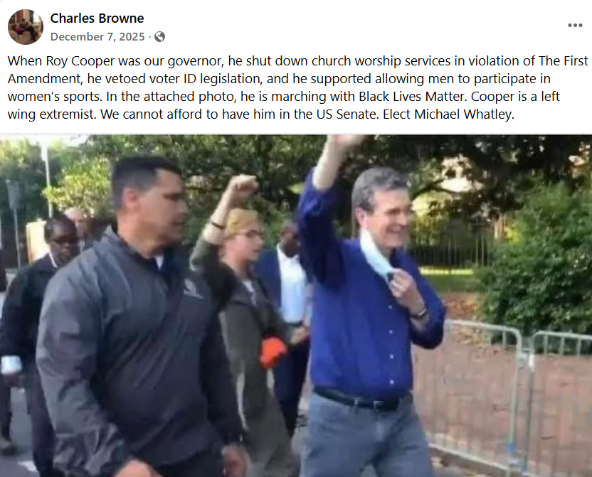 ClaireBalan's tweet photo. @abreezeclayton I live n NC. Here's Roy Cooper everyone. Hanging out with child predators like Cecil Brockman, marching with terrorists, releasing dangerous criminals who commit more crimes.

VOTE FOR MICHAEL WHATLEY!

#DemocratsAreEvil 
#VoteRed

https://t.co/nd4UdQfZJh

https://t.co/VkLLqMnXj3 https://t.co/KUMvp9ZbWK