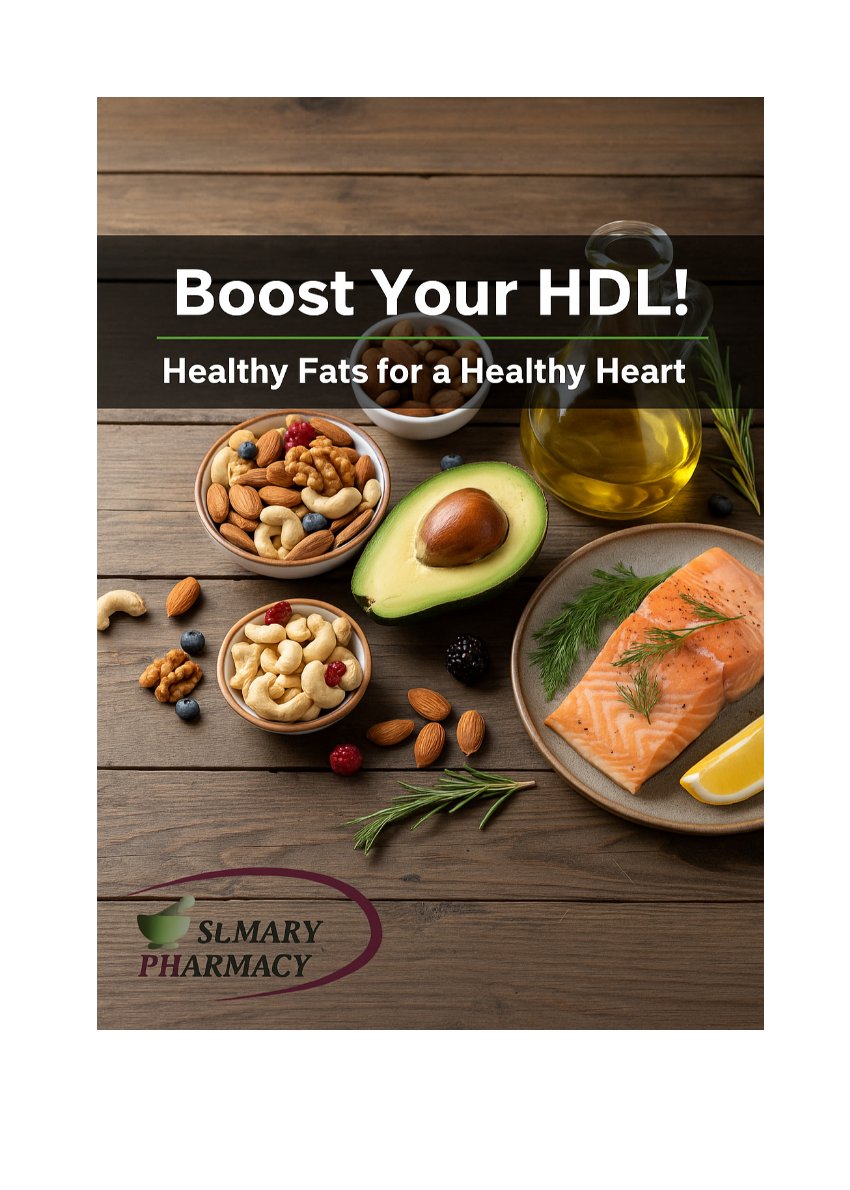 StMaryPharmacy's tweet photo. Boost your "good" cholesterol (HDL) for a healthier heart! ❤️ Tips from St. Mary Pharmacy in Florida: Eat healthy fats, exercise regularly, quit smoking, and maintain a healthy weight. Always ask your Dr. for personalized advice!
#HDL #HeartHealth #StMaryPharmacy #Florida... https://t.co/IZfaimcN8P