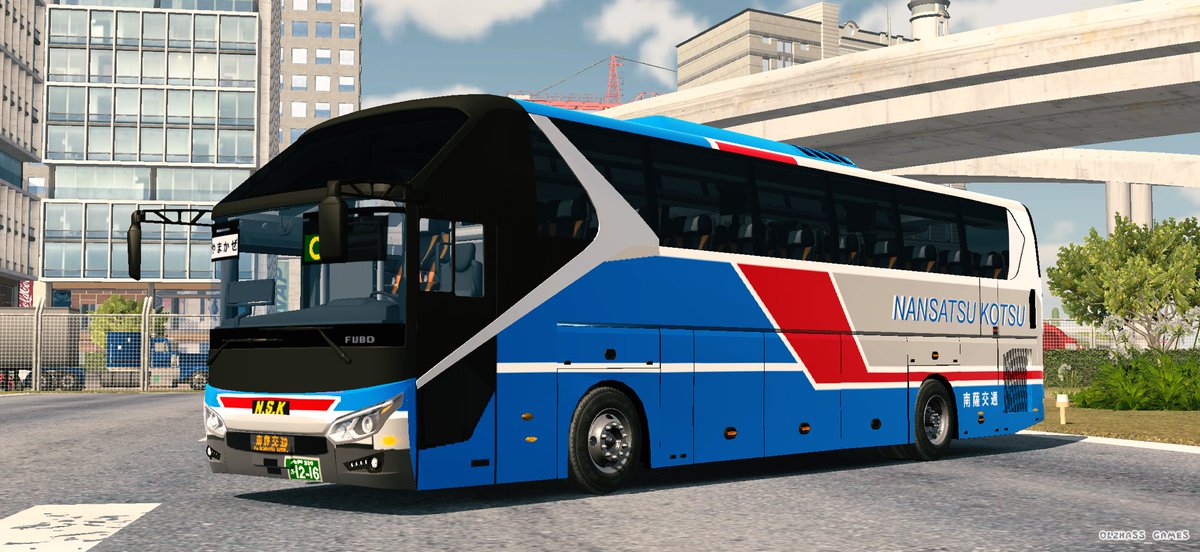 seaside_bus's tweet photo. ふそうエアロエース1216号車デビューしました！
都市間高速バスで運用します！

フリーWiFi、トイレ、USB
2TG-MS06GP/2018年式
定員39名
#南薩交通 #カーパーキング https://t.co/RvJ3TXw669