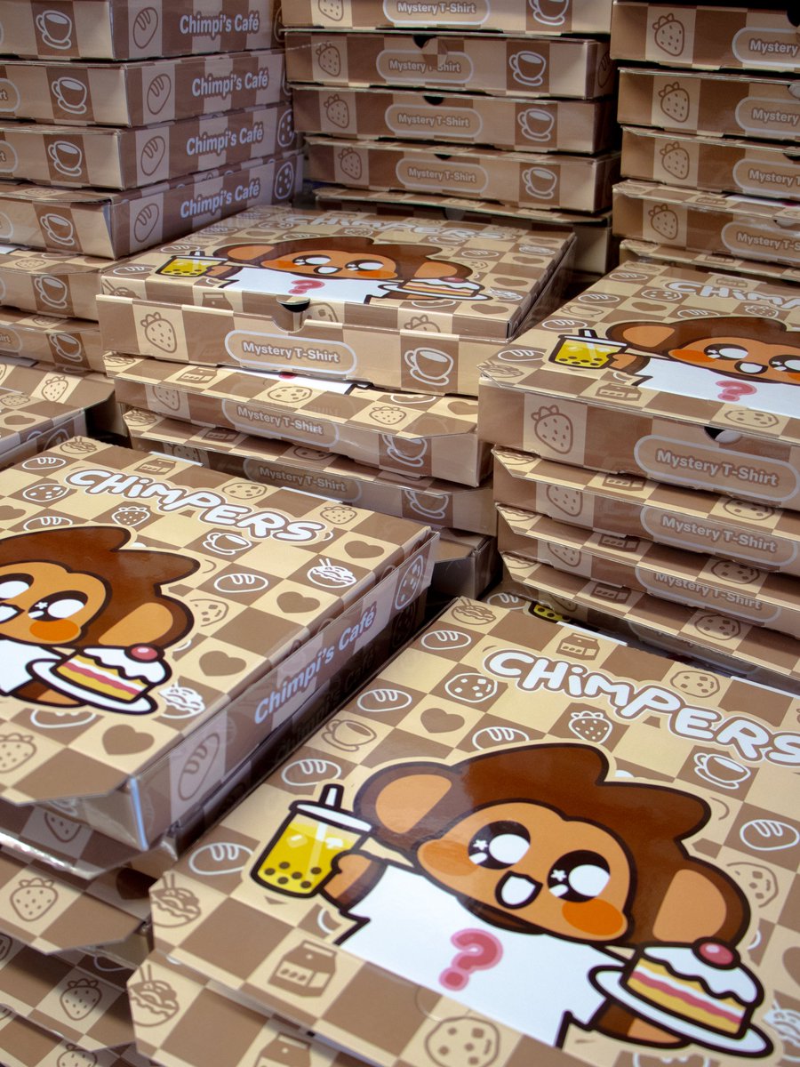 ChimpersHQ's tweet photo. gm ☕️

Mystery Boxes are shipping! 

Inside is 1 of 5 limited edition tees, from Common all the way to Grail.

Tap your NFC-chipped postcard to redeem an exclusive Timpers artwork in the Collector Hub, unlock a Chimpin badge, and earn Collector Points.

Which tee are you hoping to pull? 👀