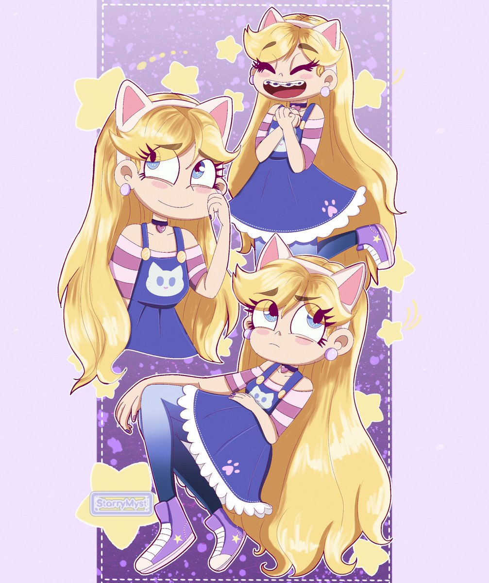 StarryMyst's tweet photo. alt outfit for my version of Star 🌟 🐱 
#starvstheforcesofevil #svtfoe #starbutterfly #fanart #digitalart https://t.co/fUbMGAs7T6