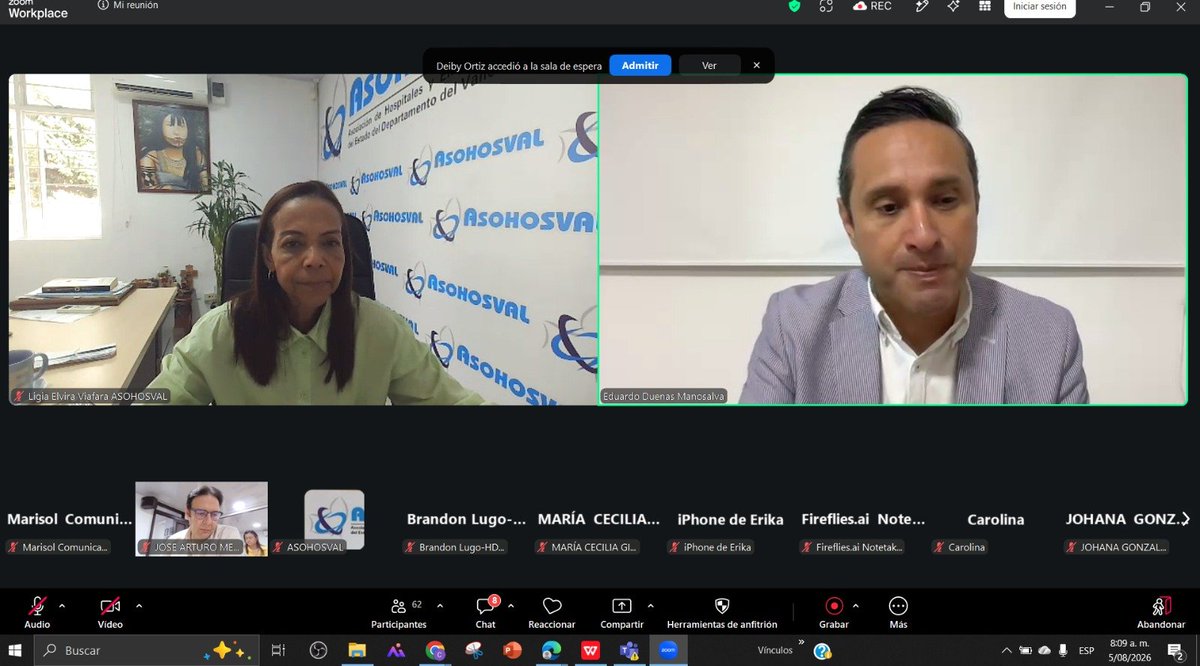 Asohosval's tweet photo. 🔴EN VIVO: Capacitación virtual @Asohosval 

"Elementos claves y de éxito en la gestión de una Nota Técnica"

Herramienta clave para la toma de decisiones y la sostenibilidad de su institución.

Expositor: José Arturo Mejía 
Con apoyo de @CoSaludEnAccion  

#EducaciónGratuita https://t.co/jNdV4ZrMvW
