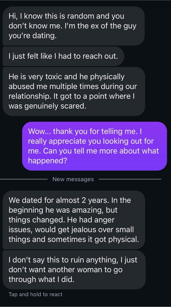 ceraliza's tweet photo. We’ve been date by for 3 months when I got a dm from his ex 😑 https://t.co/iQHcVm4RhQ