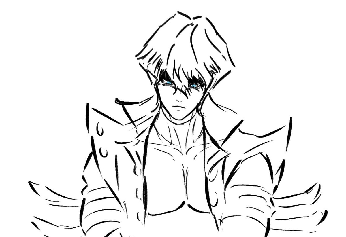 stepswowosen's tweet photo. Kaiba doodles 💙🌊🐉

Really quick scribble, since I want to practice in advance for drawing my fave YGO ship~ 💙❤️🌊👑

I'm thinking of using more angular, sharper shapes next time :3 https://t.co/aA1zS7NAZS