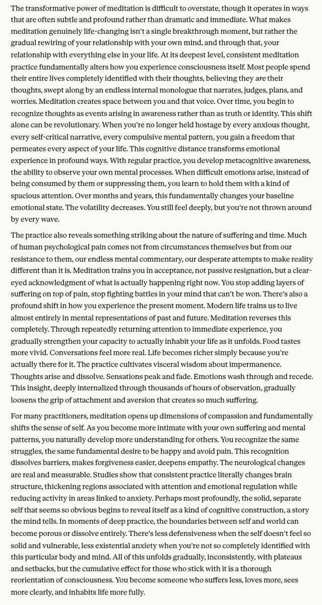 PromptLLM's tweet photo. Meditation is the meta habit of habits https://t.co/FXiSQ8d818