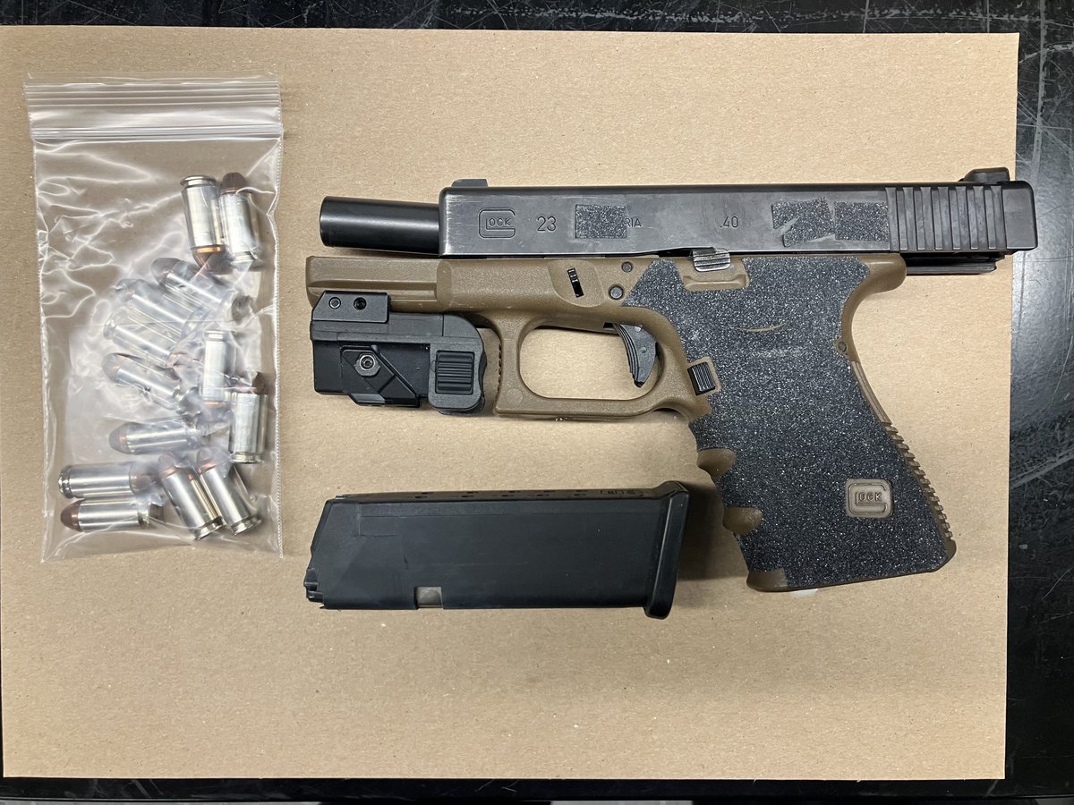 NYPD72Pct's tweet photo. Great job by Officers Morales and Hamdan on removing another loaded firearm from the streets, keeping the community safe. #onelessgun https://t.co/XW1Qi9sMib