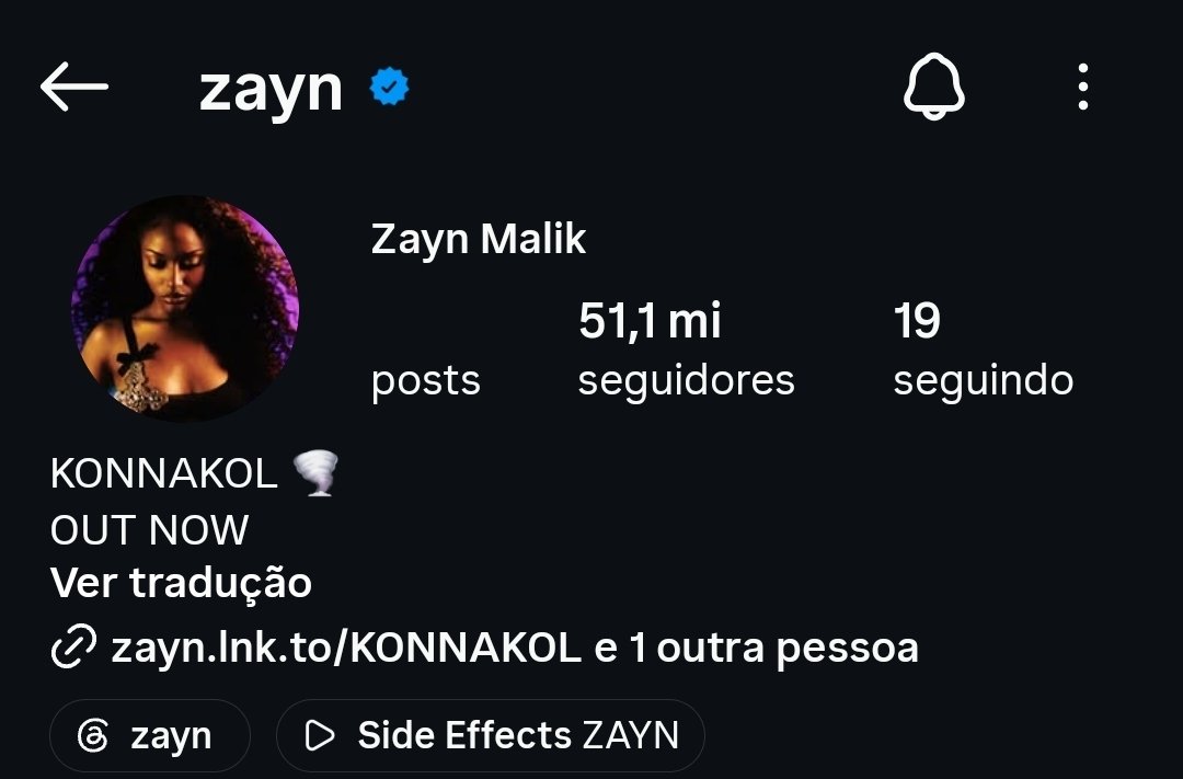 ZaynSquadBrasil's tweet photo. GENTE? Zayn colocou Ayra Starr no icon do Instagram dele 👀 https://t.co/OjwysNUYm1